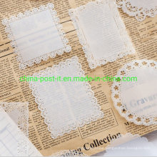 Sulfuric Paper Material Hollow-Carved Design Memo Paper